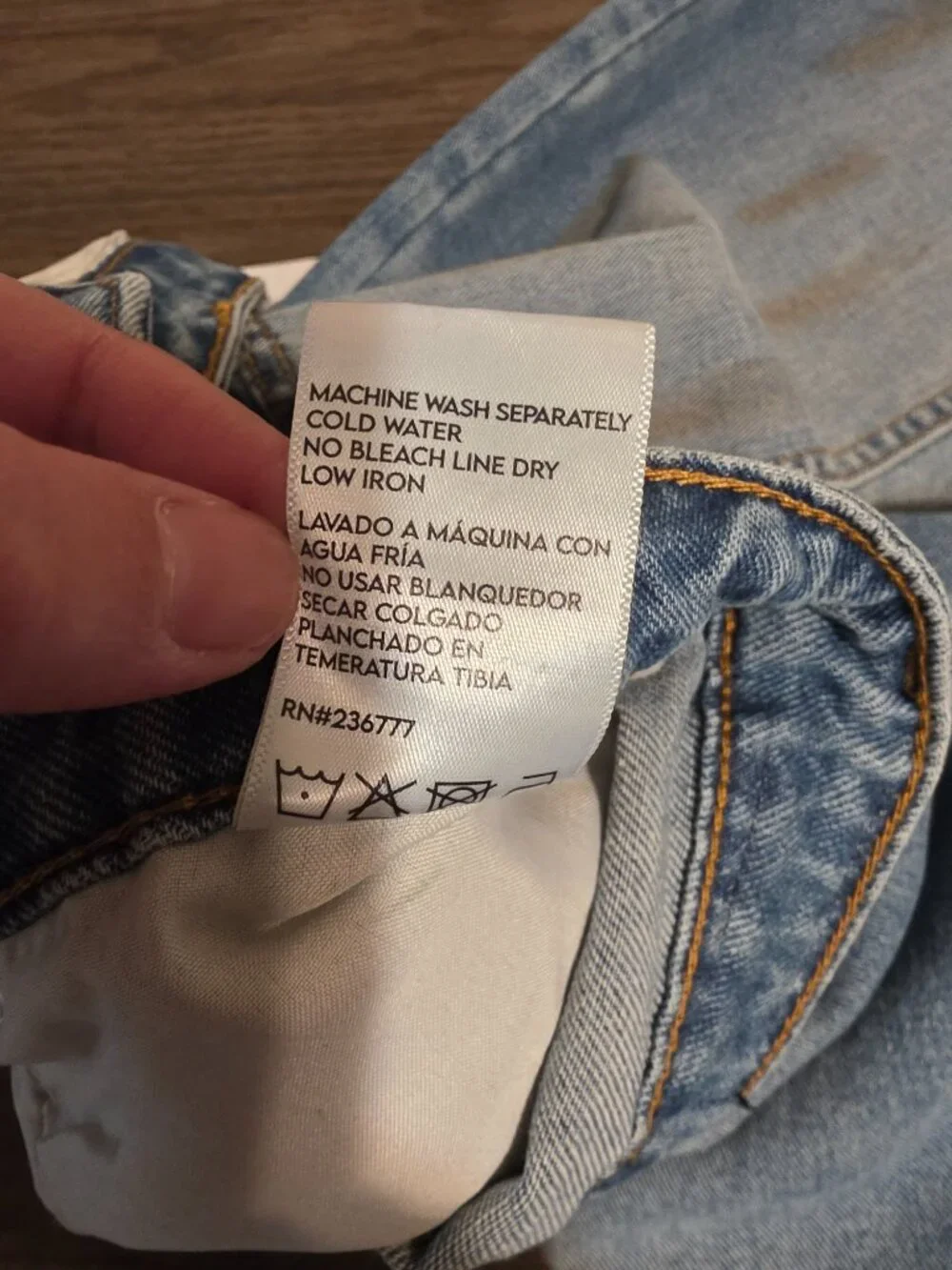 PTCL High Rise Baggy Carpenter Jeans NWT Size 28 Wide Leg Utility Blue Denim - Picture 12 of 15